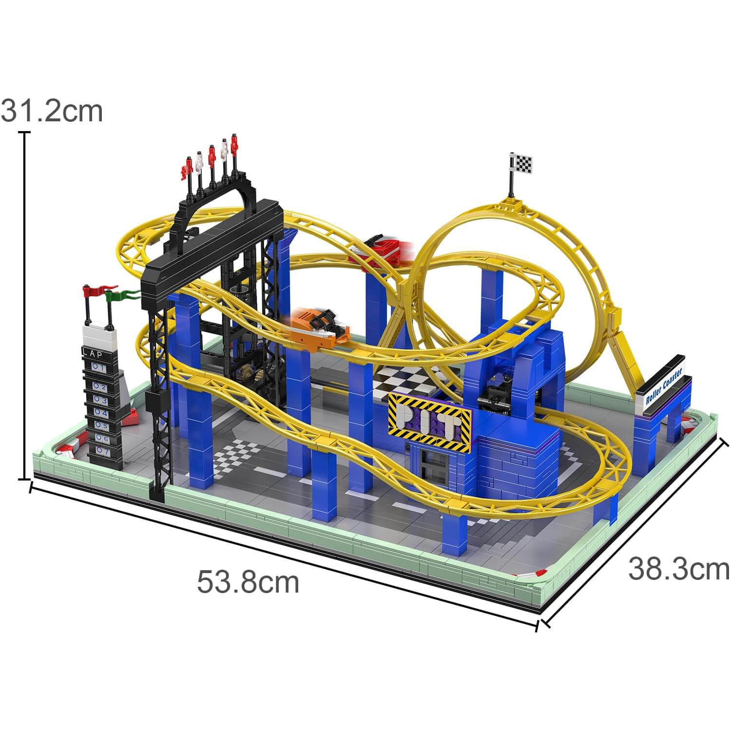Motorised Roller Coaster 1706pcs