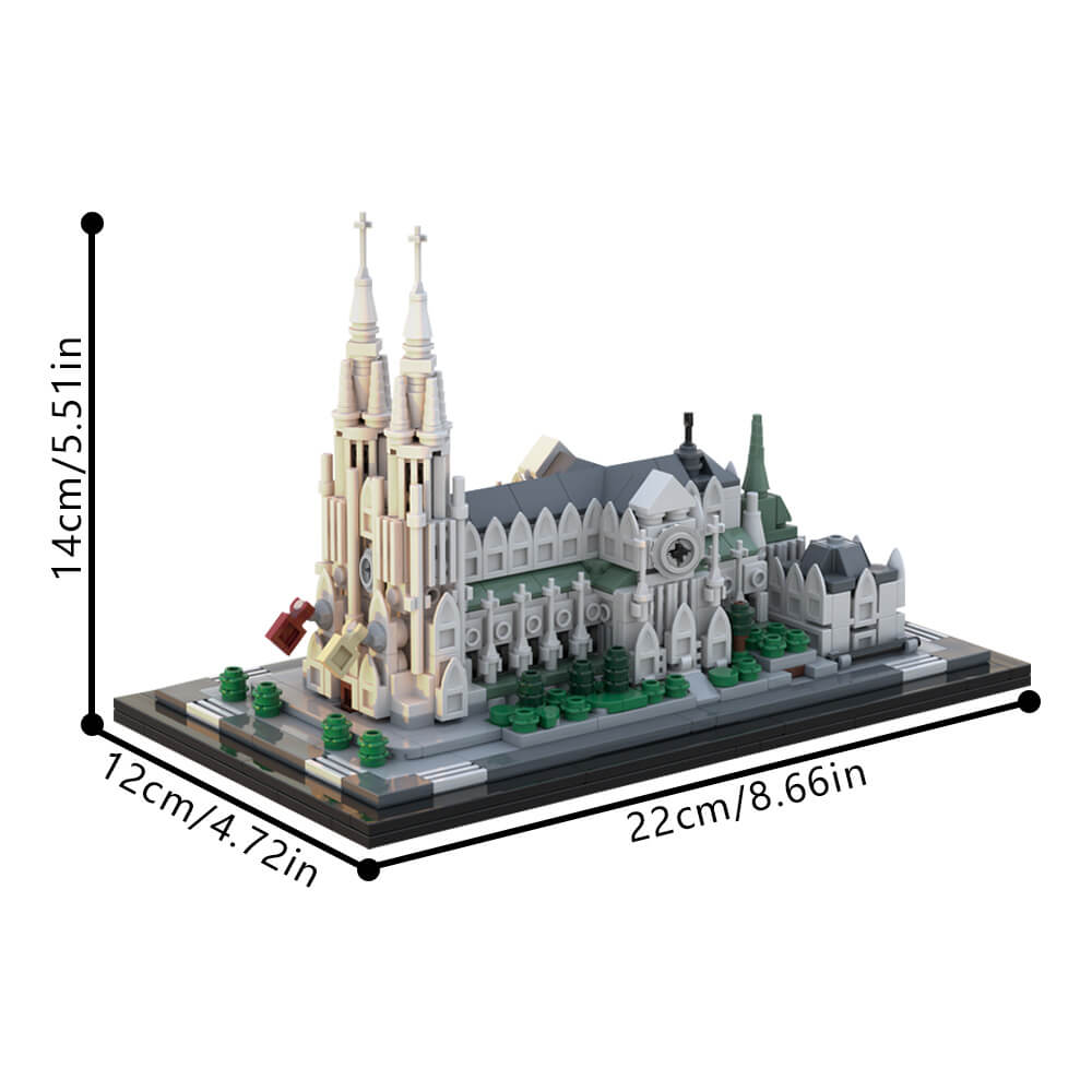 Saint Patrick's Cathedral 1:800 843pcs