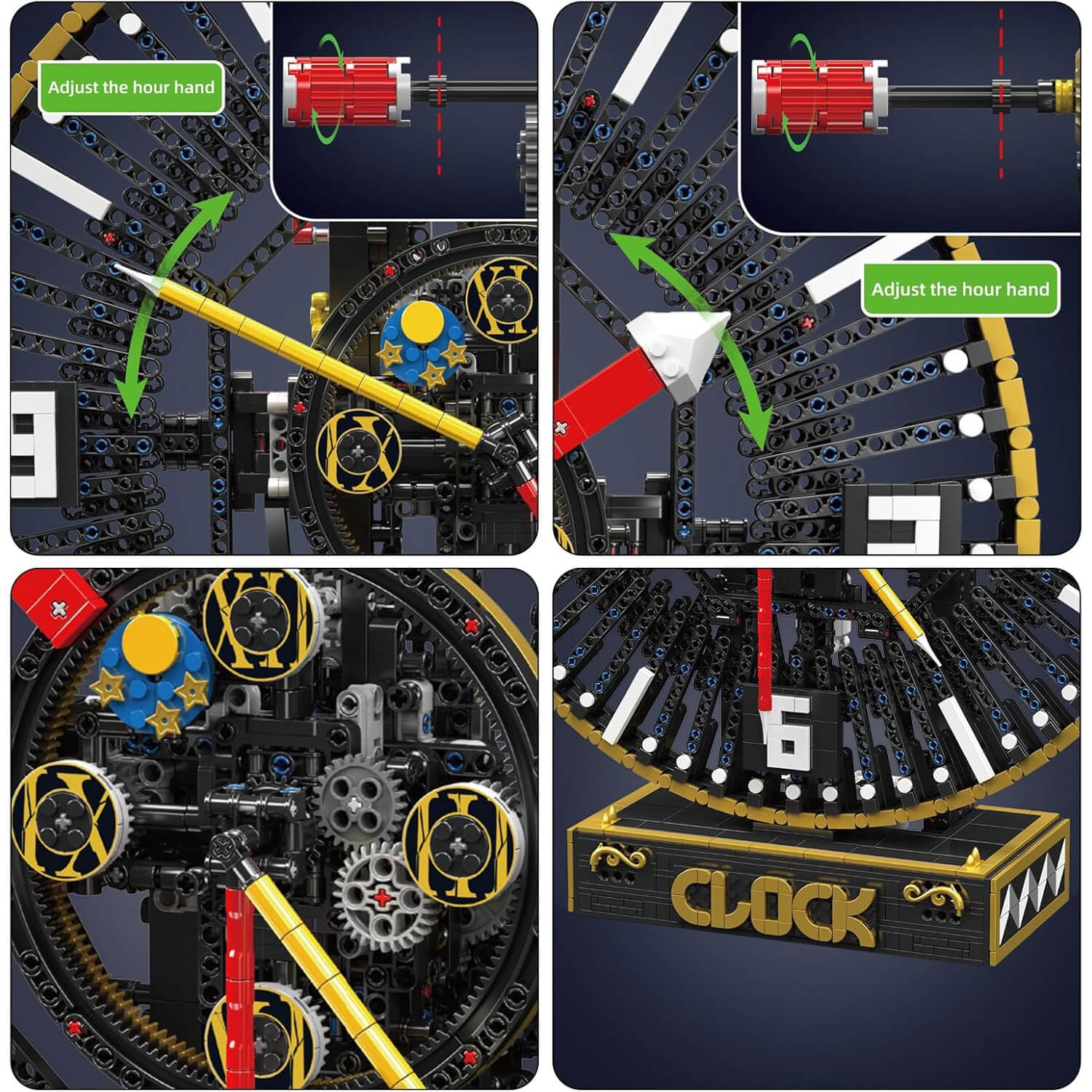 Motorised Steam Punk Mechanical Clock 3674pcs