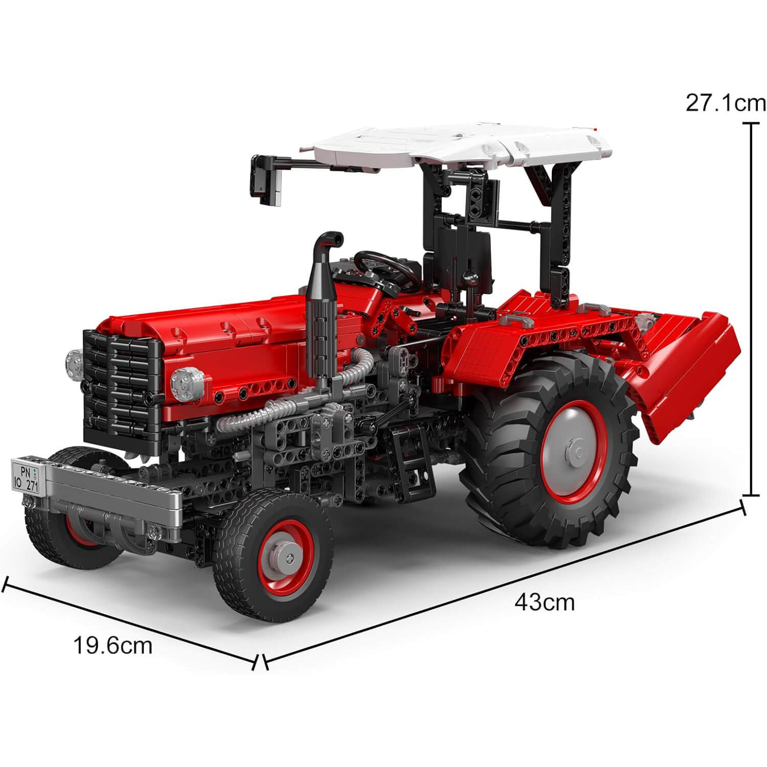 Remote Controlled Classic Tractor 1856pcs