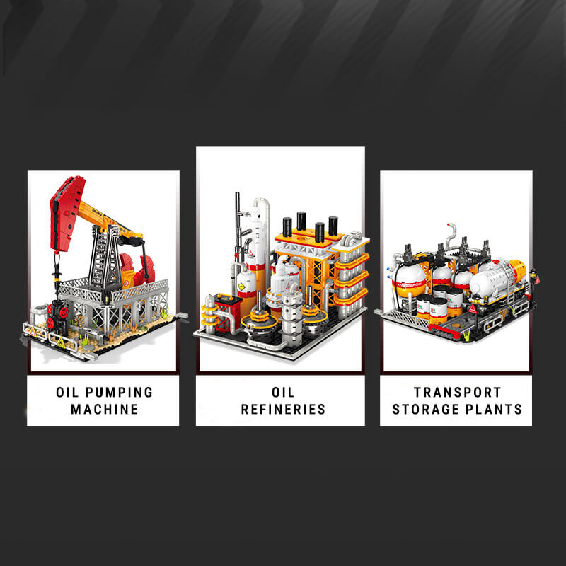 Industrial Oil Refinery Complex 2140pcs