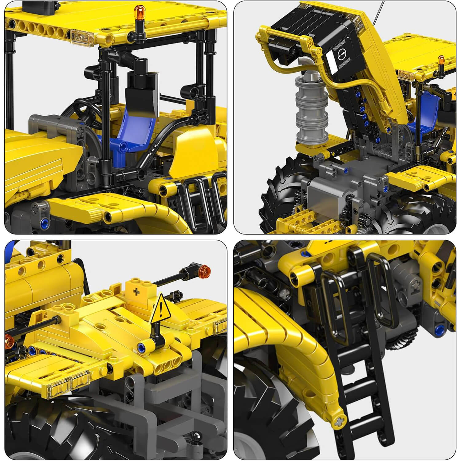 Remote Controlled Yellow Tractor 1299pcs