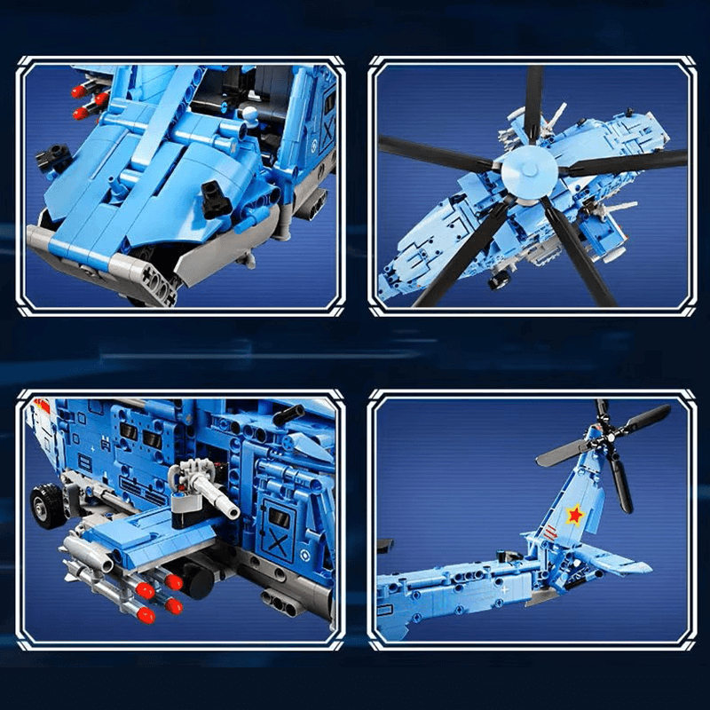 Gunship Helicopter 1710pcs