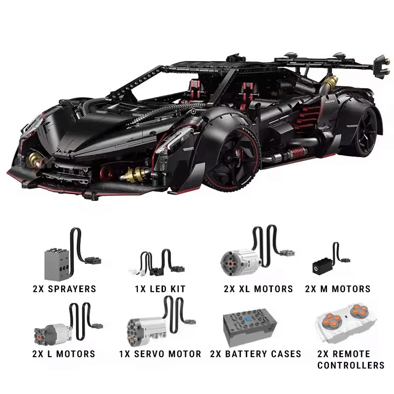 Limited Edition Meteorite Black Supercar 3808pcs