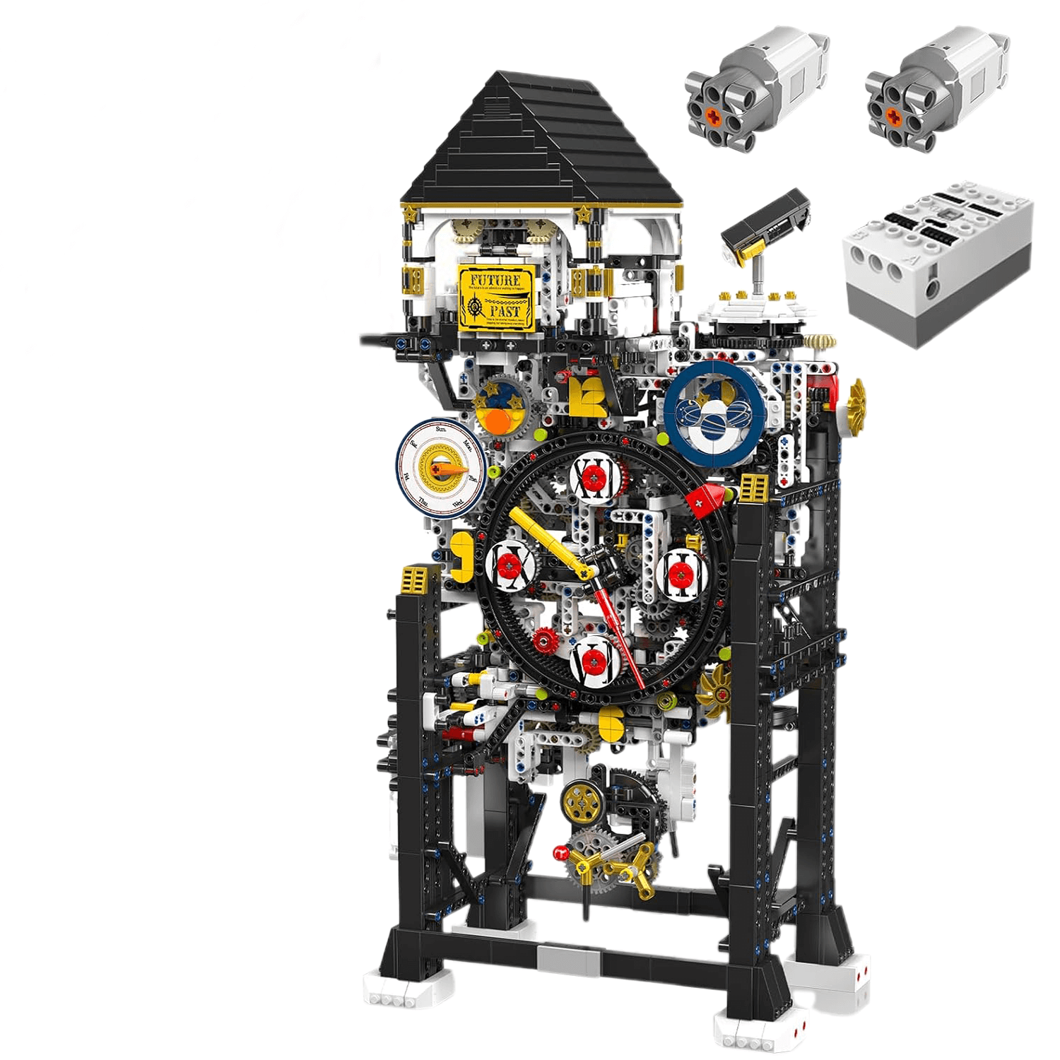 Motorised Cyberpunk Mechanical Clock 3180pcs