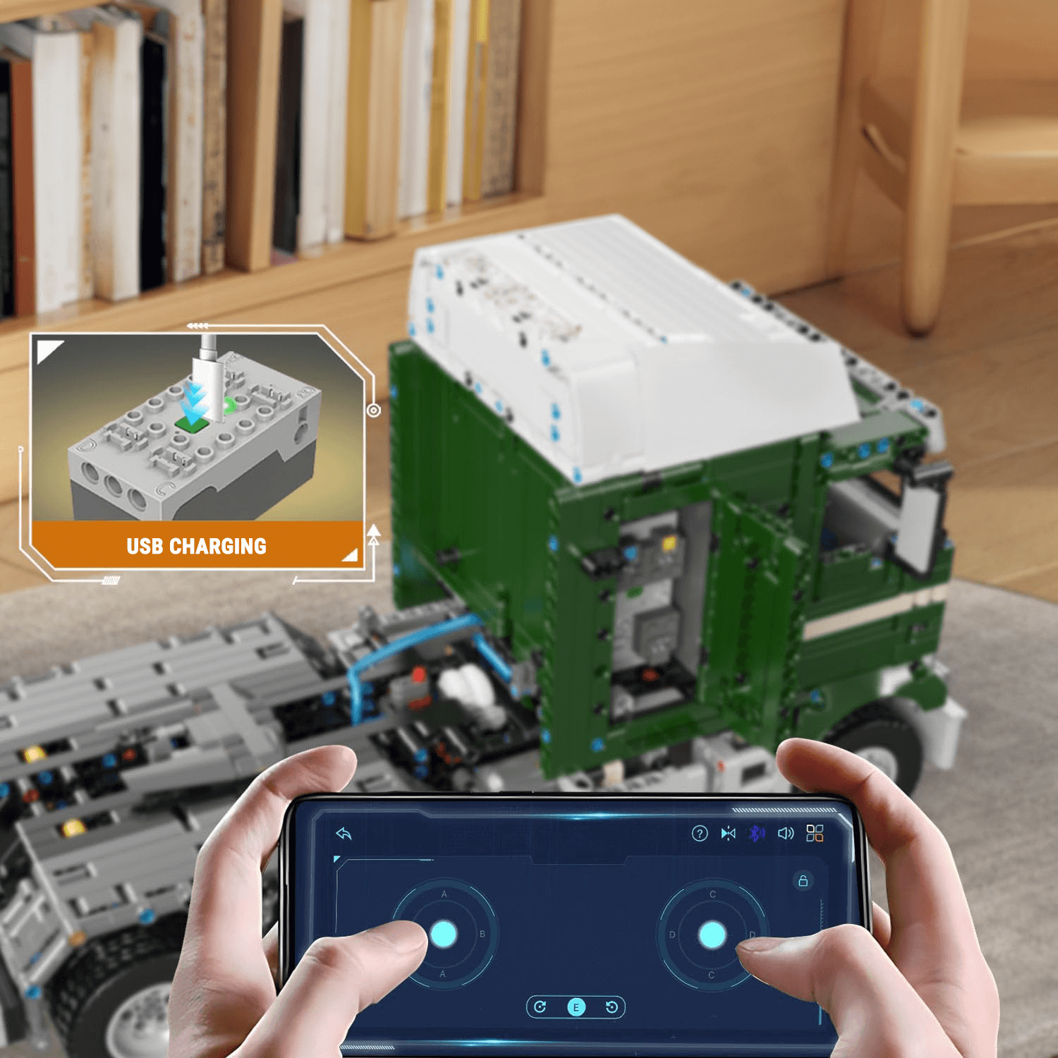 Remote Controlled 70s Cabover Truck 2180pcs