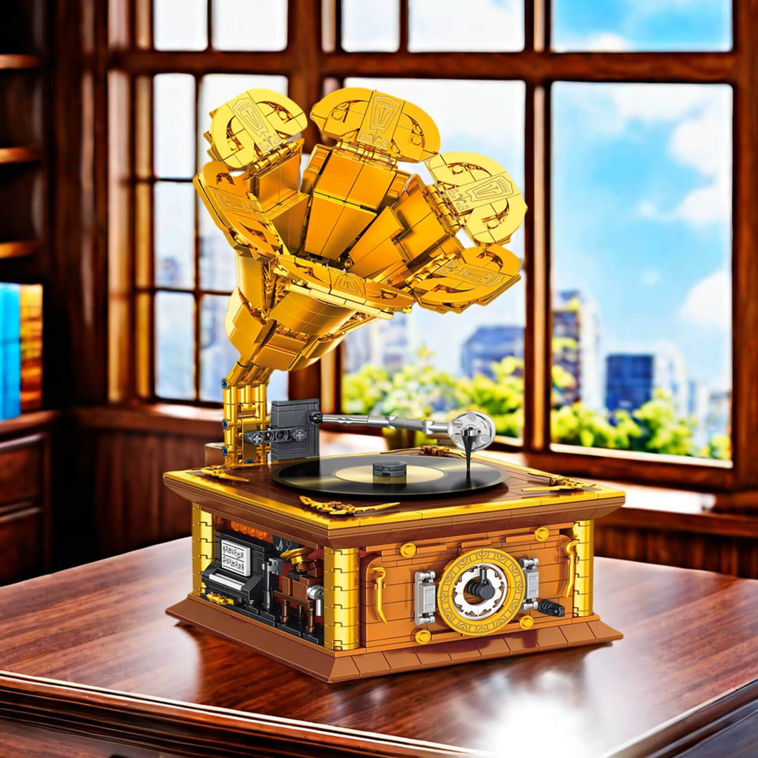Vintage Golden Gramophone 1111pcs