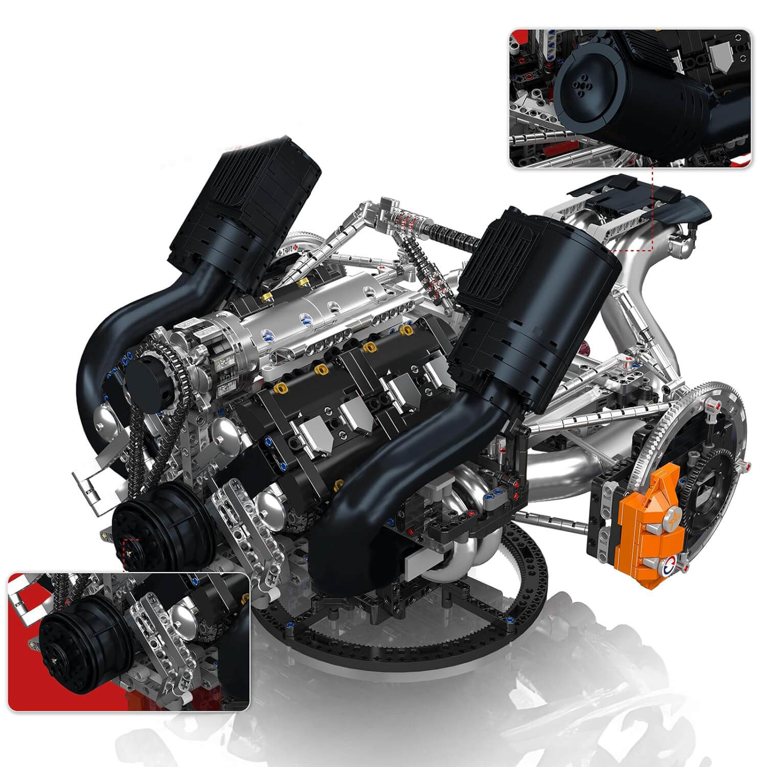 The Ultimate Scandinavian 5L V8 Engine & Gearbox 3191pcs