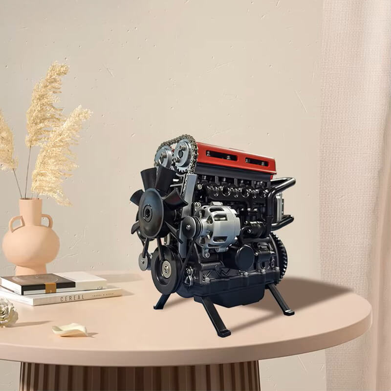 Classic Inline 4 Engine - Metal Construction Set