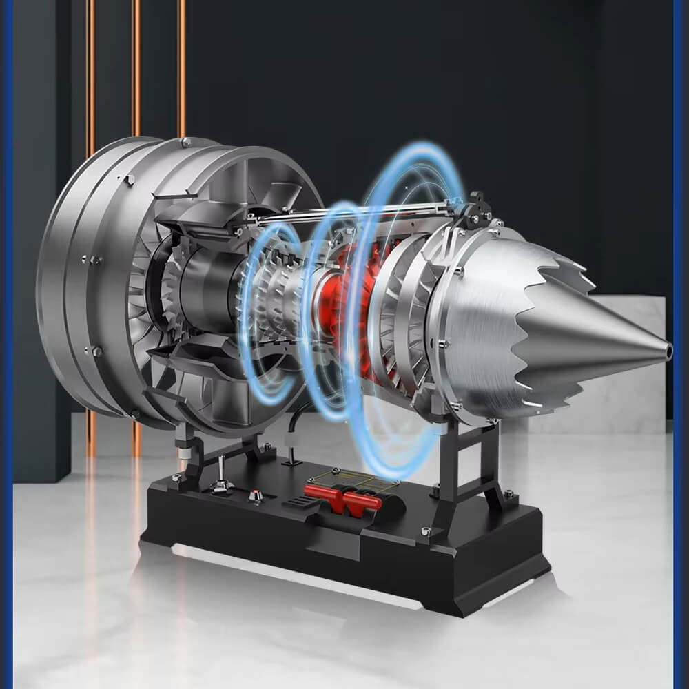 Aircraft Turbofan Engine - Metal Construction Set