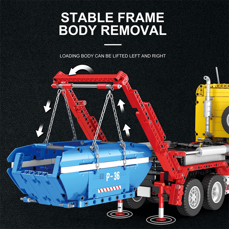 Remote Controlled Skip Dump Truck 1917pcs