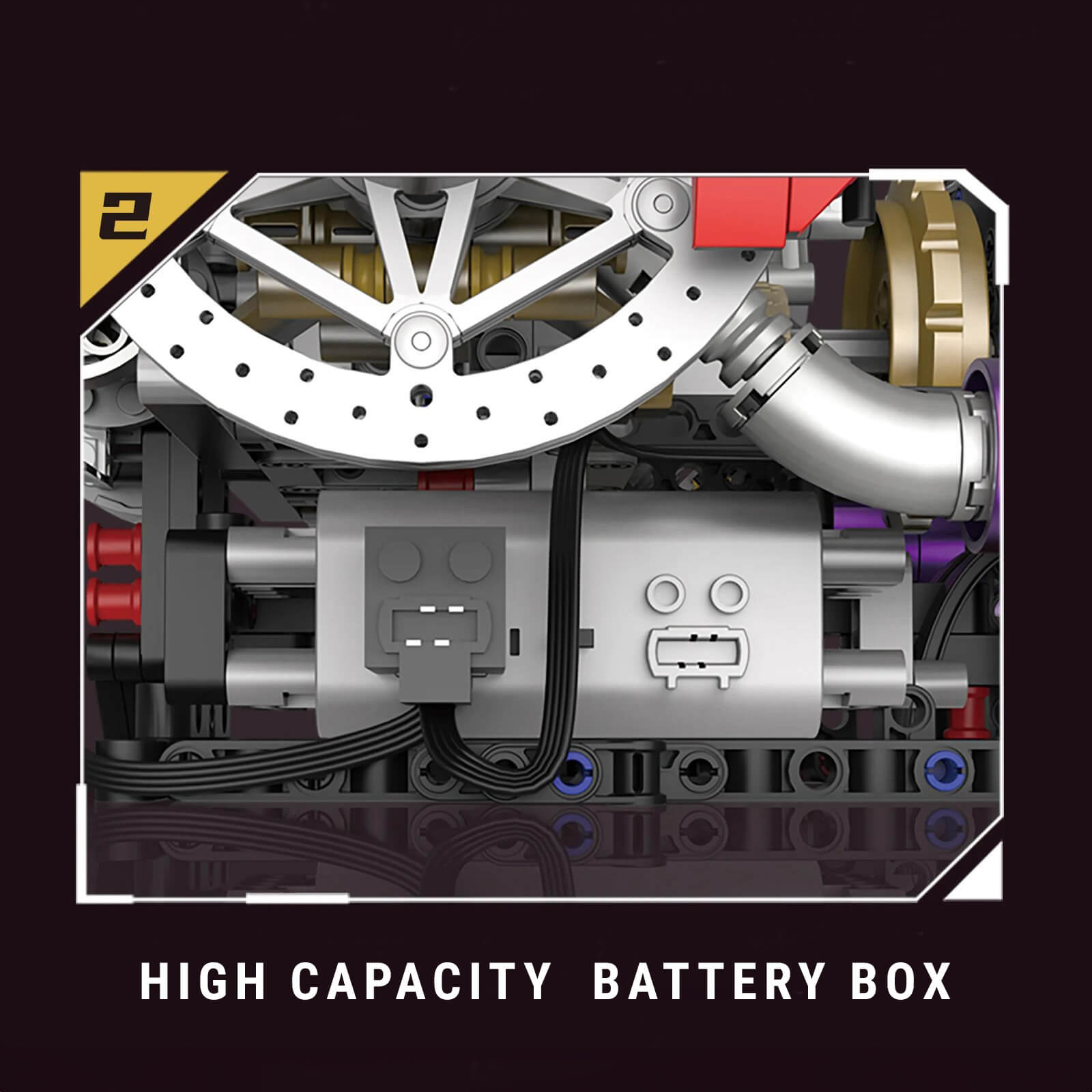 V8 Rear Supercar Powertrain 1393pcs