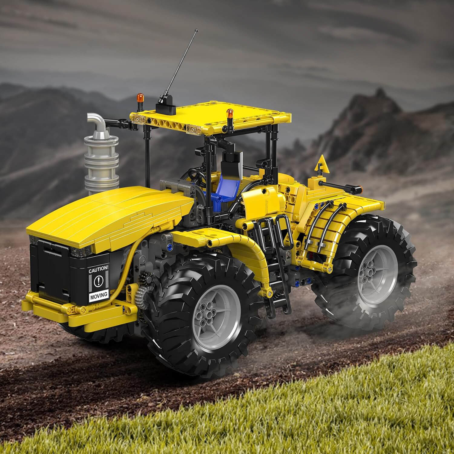 Remote Controlled Yellow Tractor 1299pcs