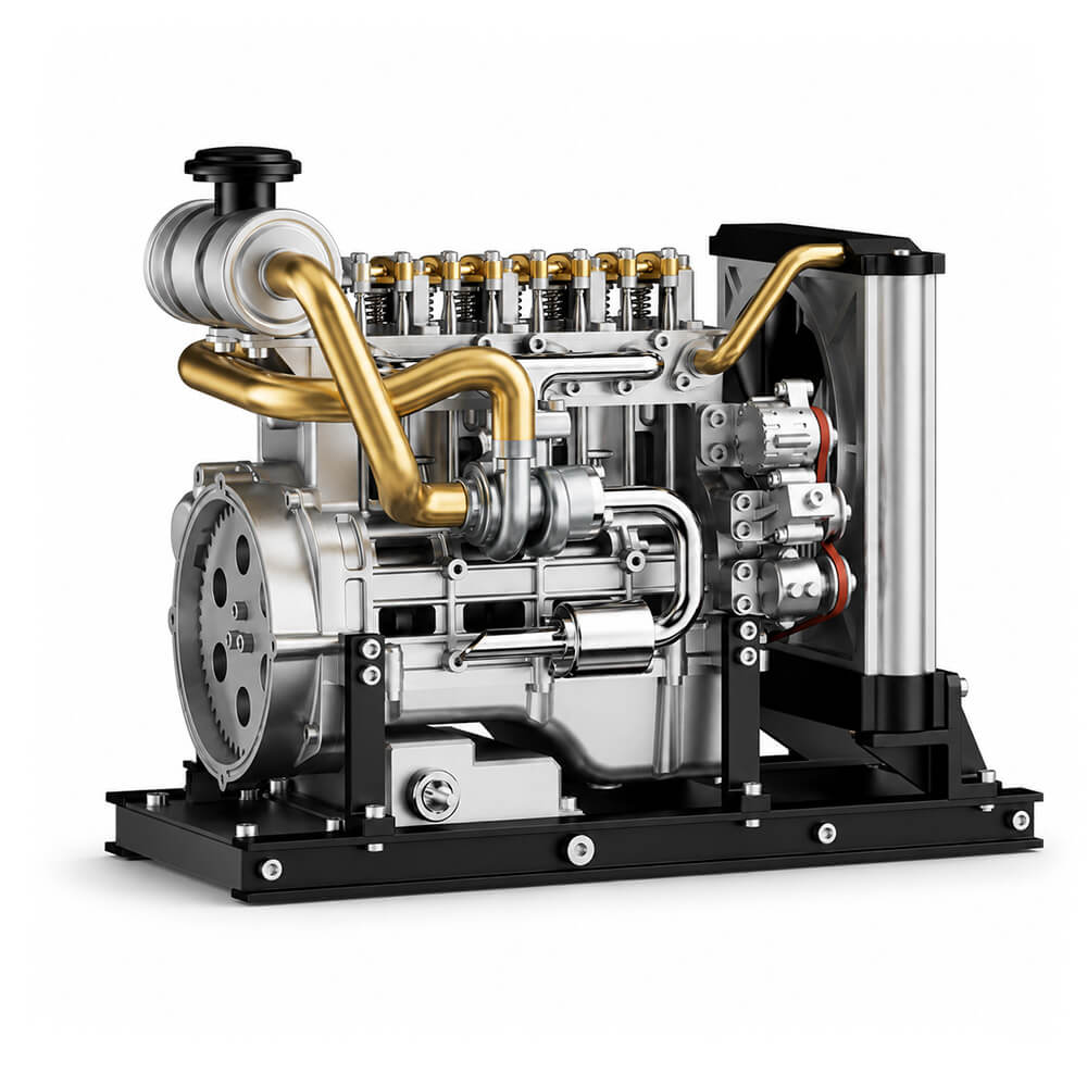 Classic Diesel Engine - Metal Construction Set