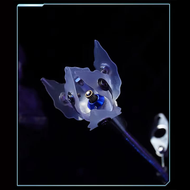 Silver Bloom Flower - Metal Construction Set
