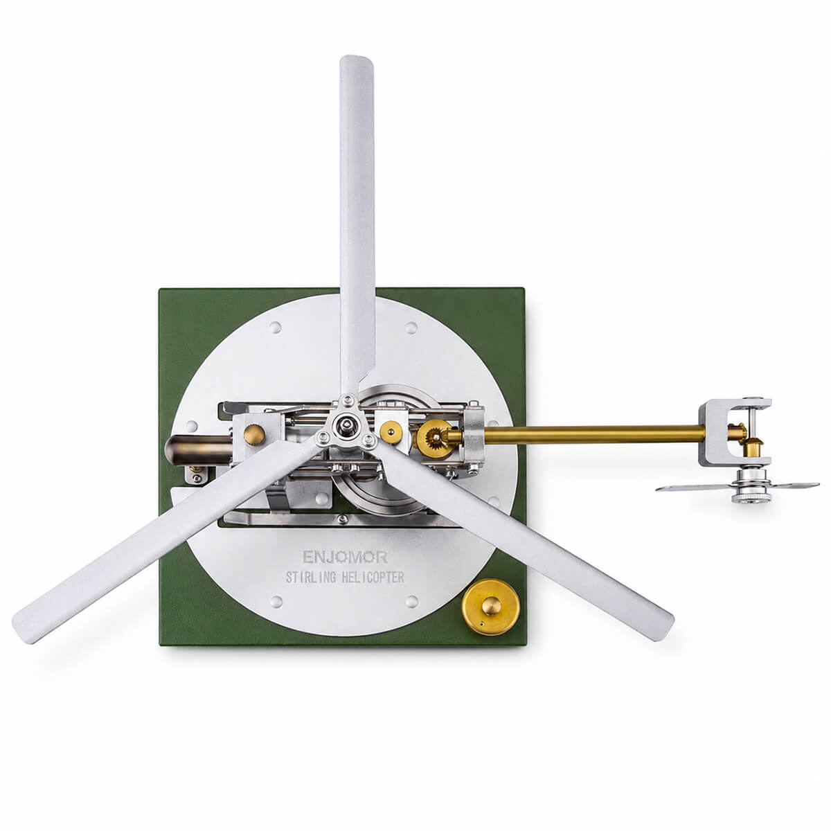 Mechanical Stirling Helicopter - Metal Construction Set