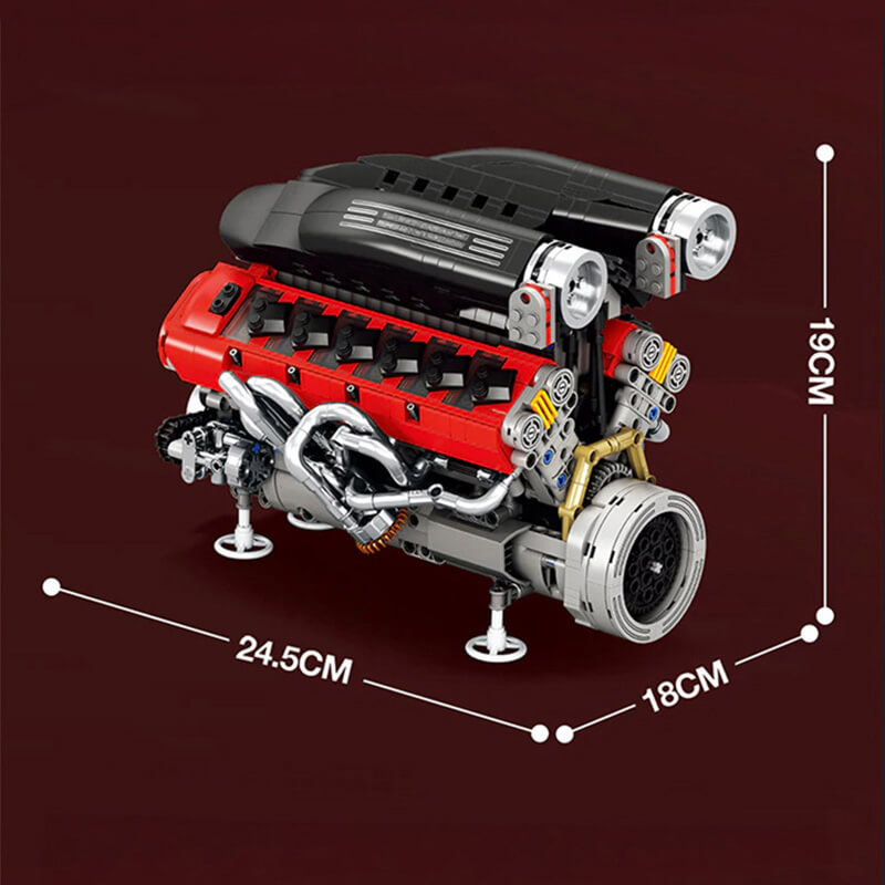 Legendary Prancing Horse V12 Engine 1239pcs