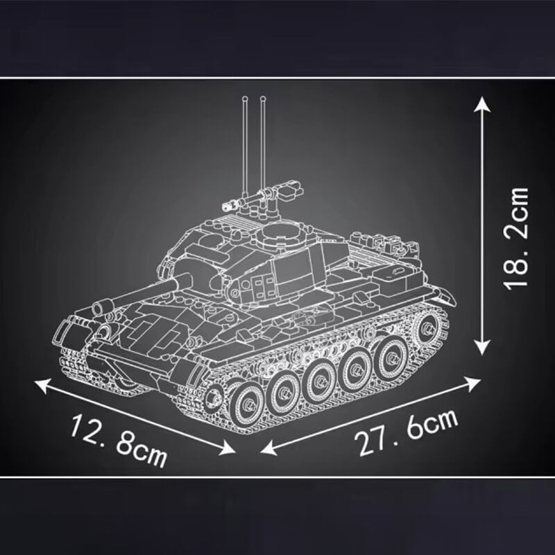 Remote Controlled M24 Chaffee Tank 931pcs