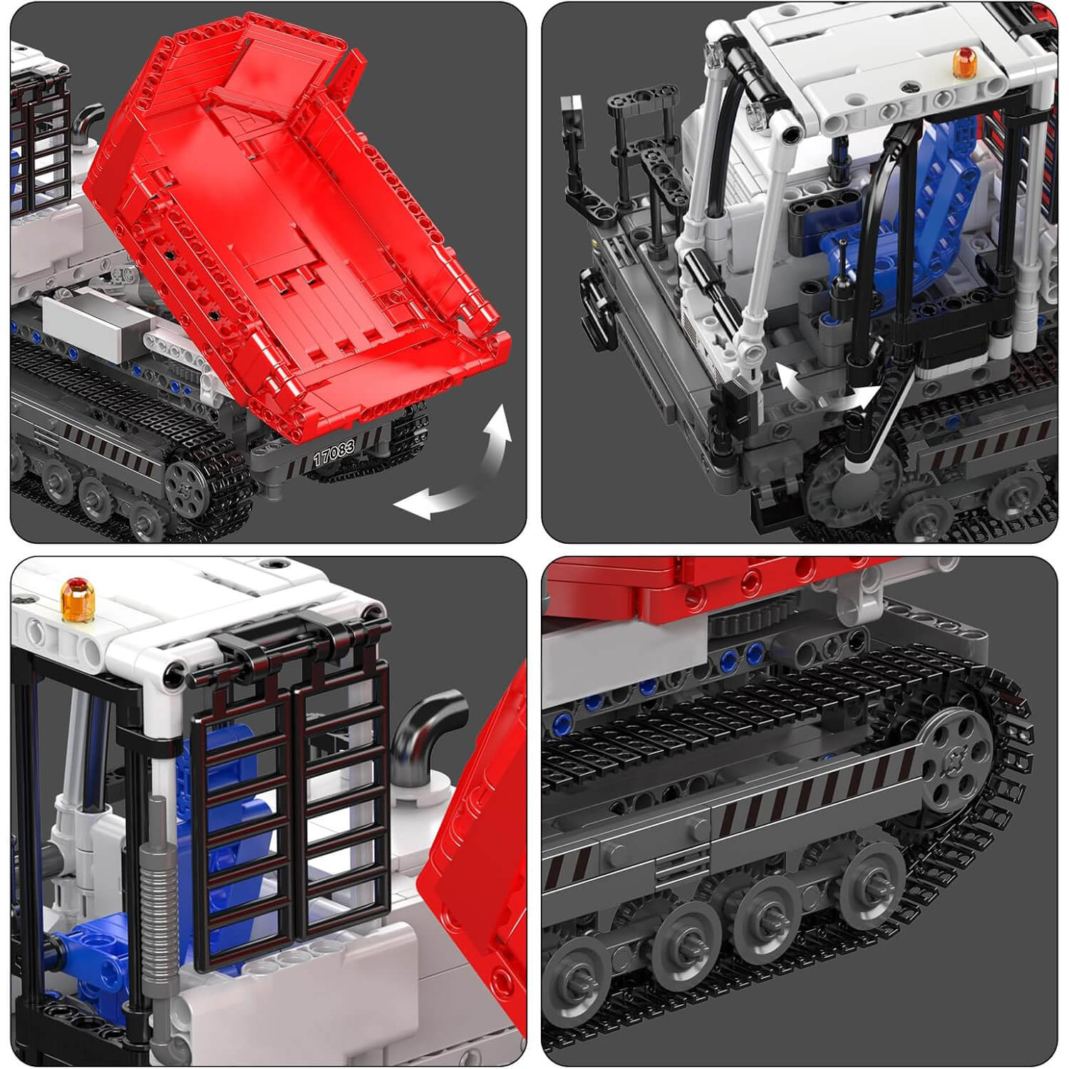 Remote Controlled Crawler Dumper 1104pcs