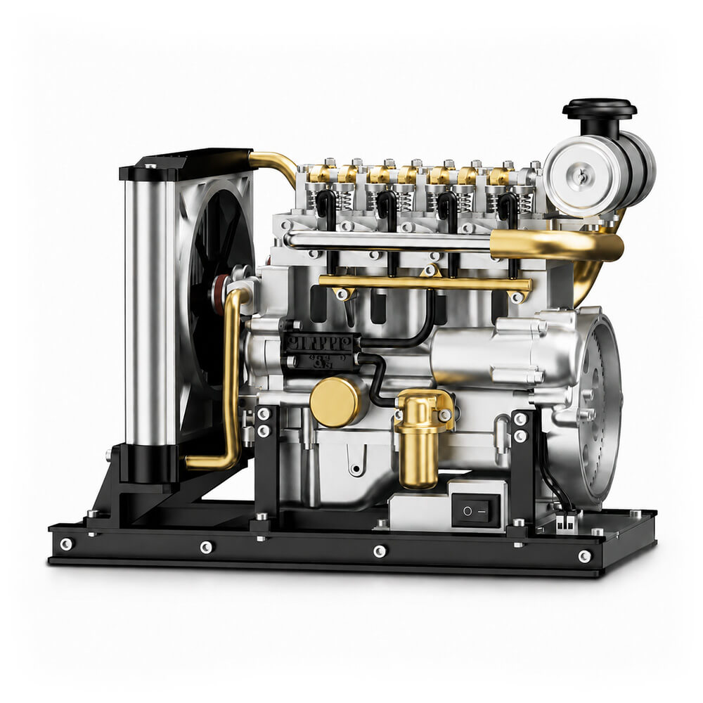 Classic Diesel Engine - Metal Construction Set