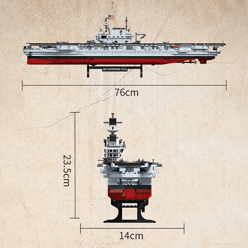 USS Enterprise 1882pcs