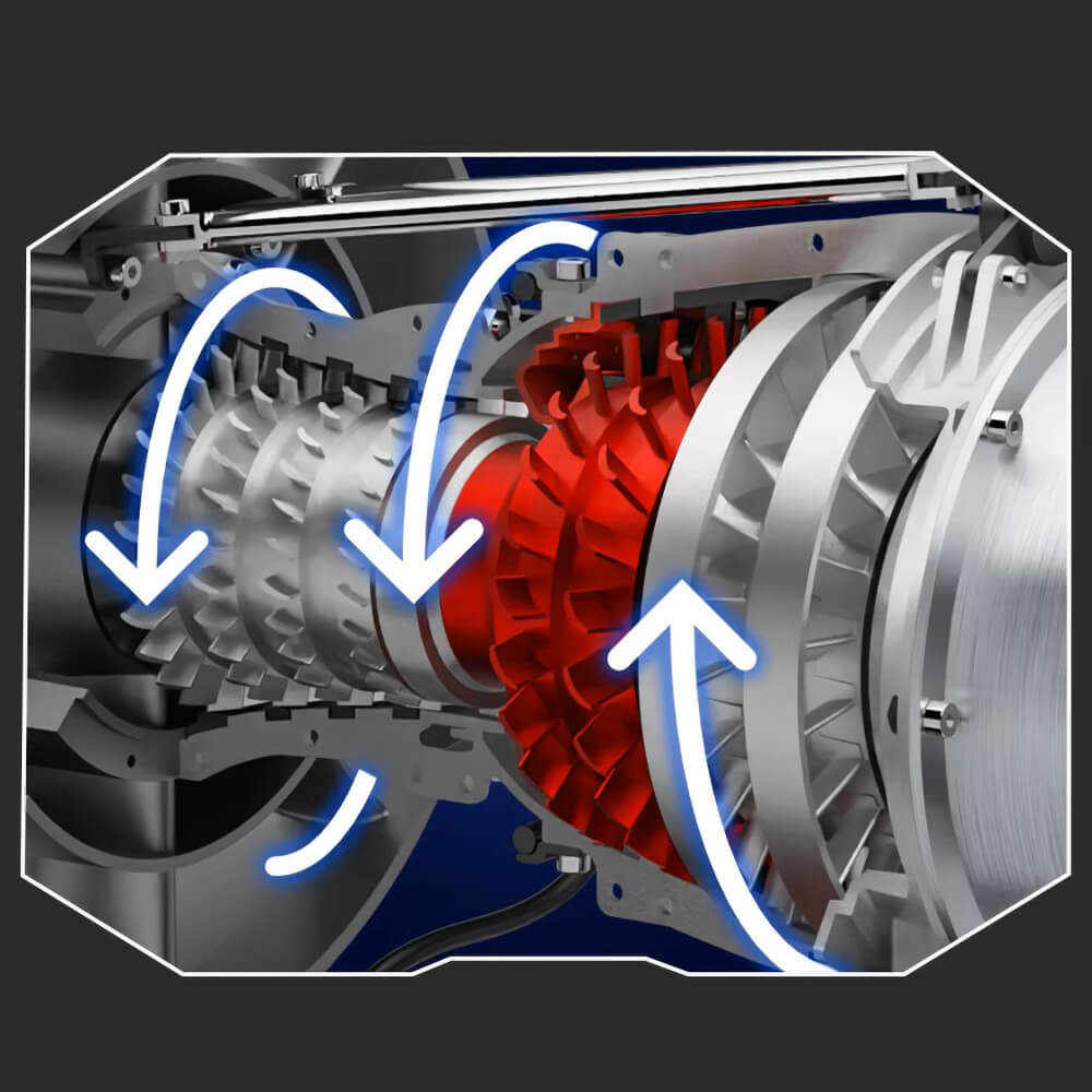 Aircraft Turbofan Engine - Metal Construction Set