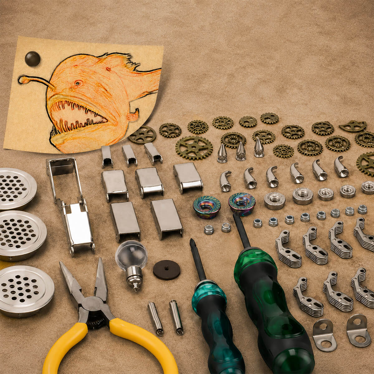 The Steampunk Anglerfish - Metal Construction Set