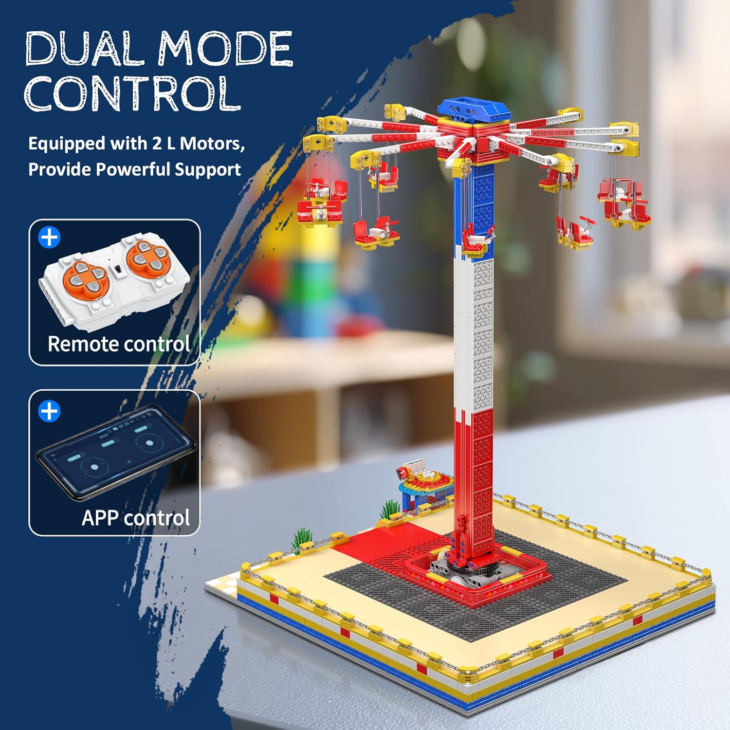 Motorised Swing Carousel 1580pcs