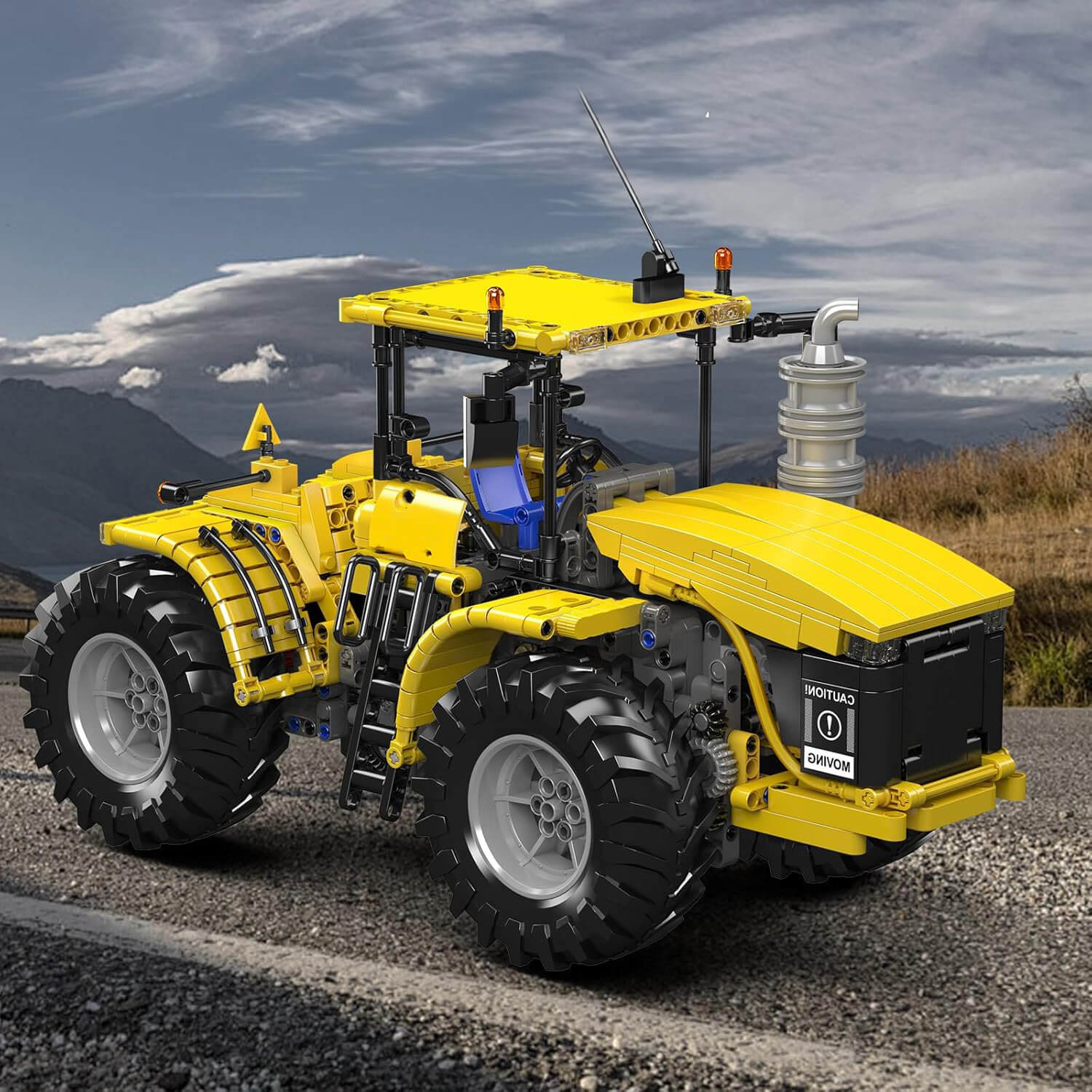 Remote Controlled Yellow Tractor 1299pcs