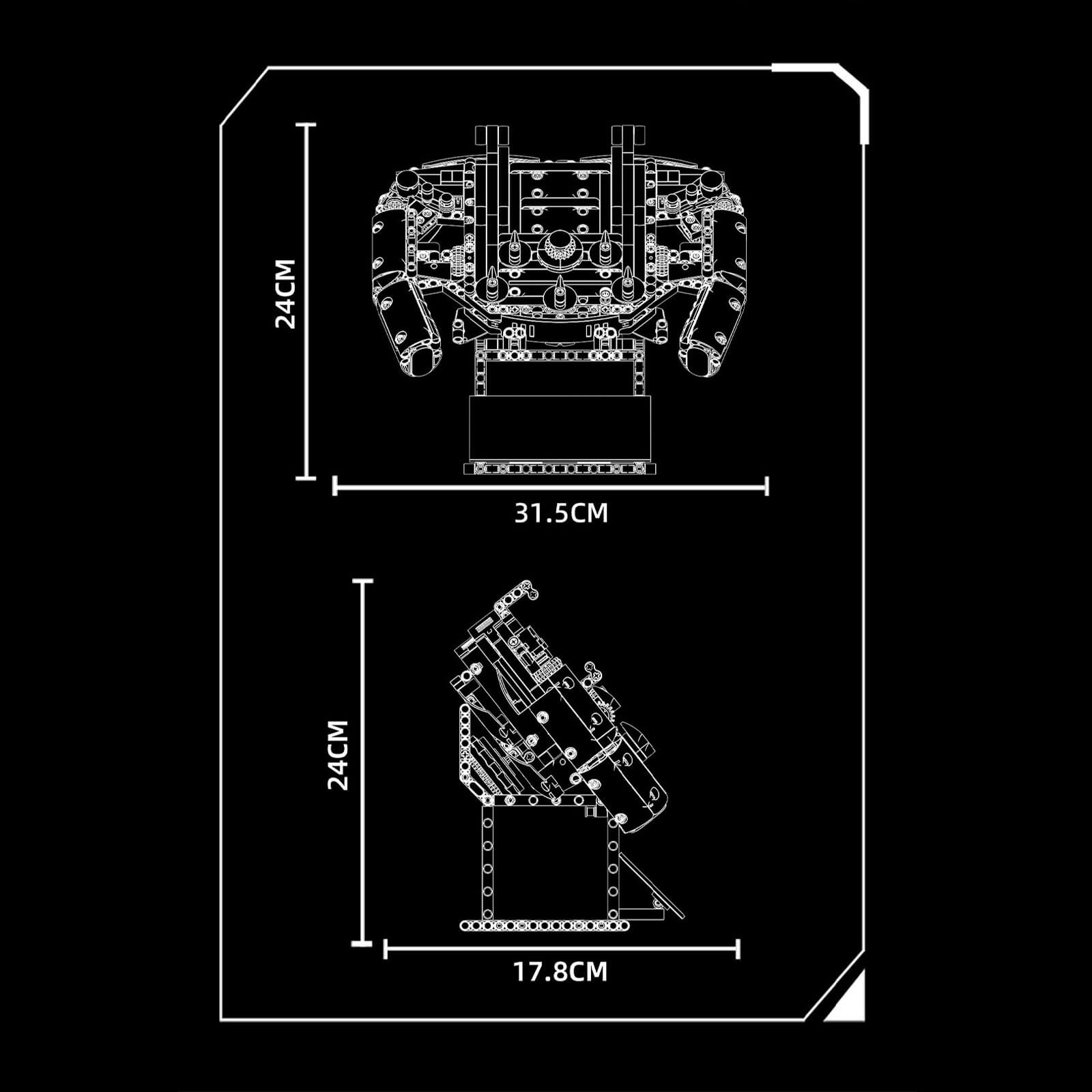 1:1 Grand Prix Steering Wheel 832pcs