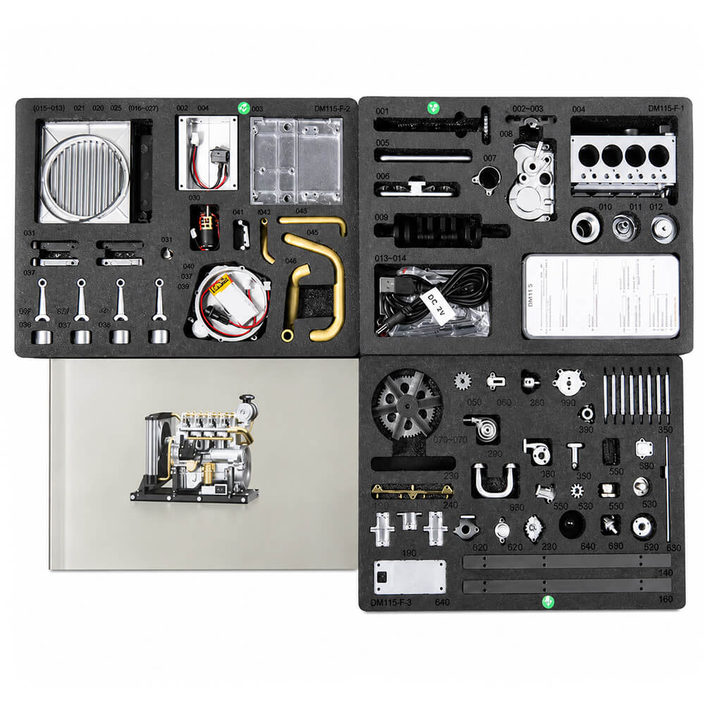 Classic Diesel Engine - Metal Construction Set