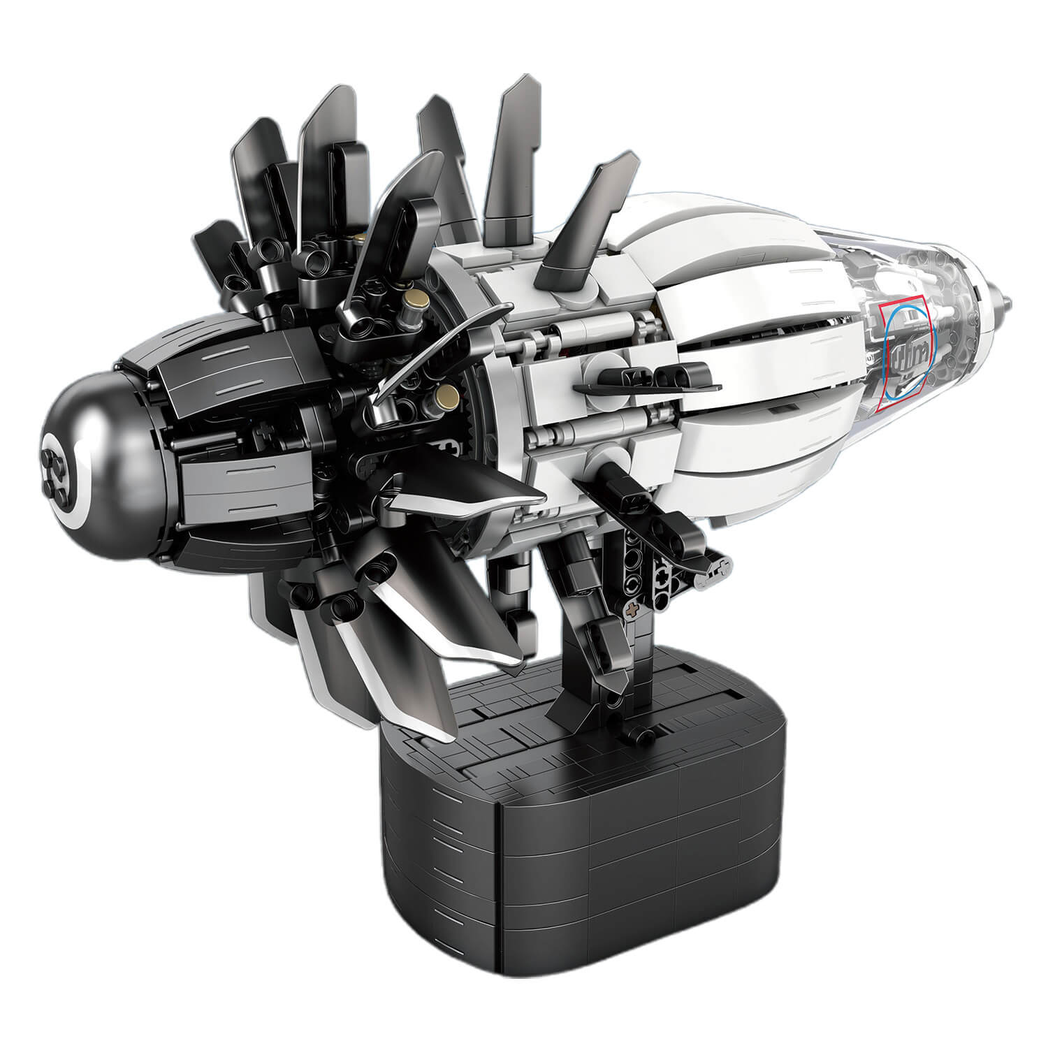 Motorised Aircraft Engine 1350pcs