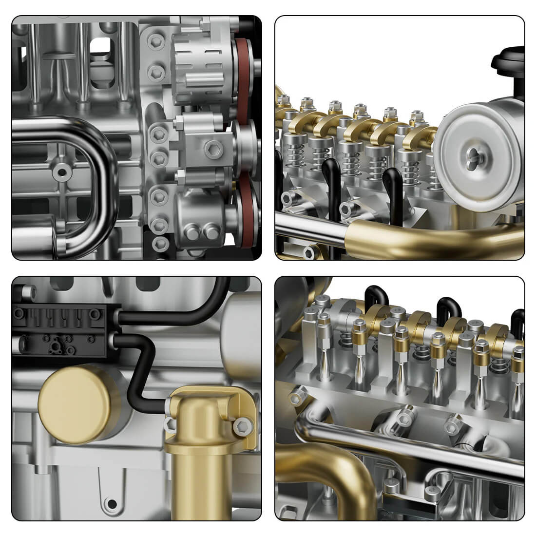 Classic Diesel Engine - Metal Construction Set