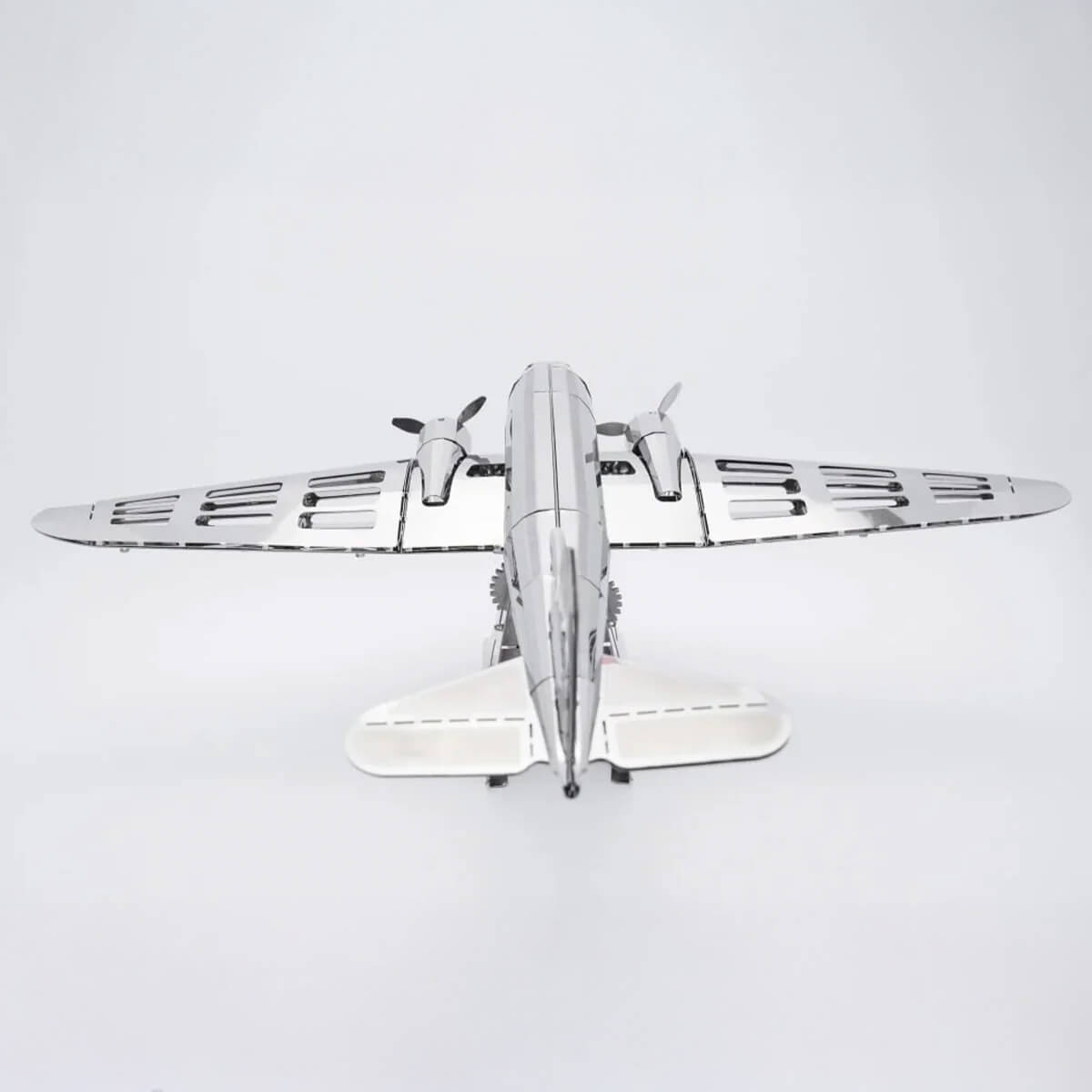 Minimalist Douglas Airplane Sculpture - Metal Construction Set