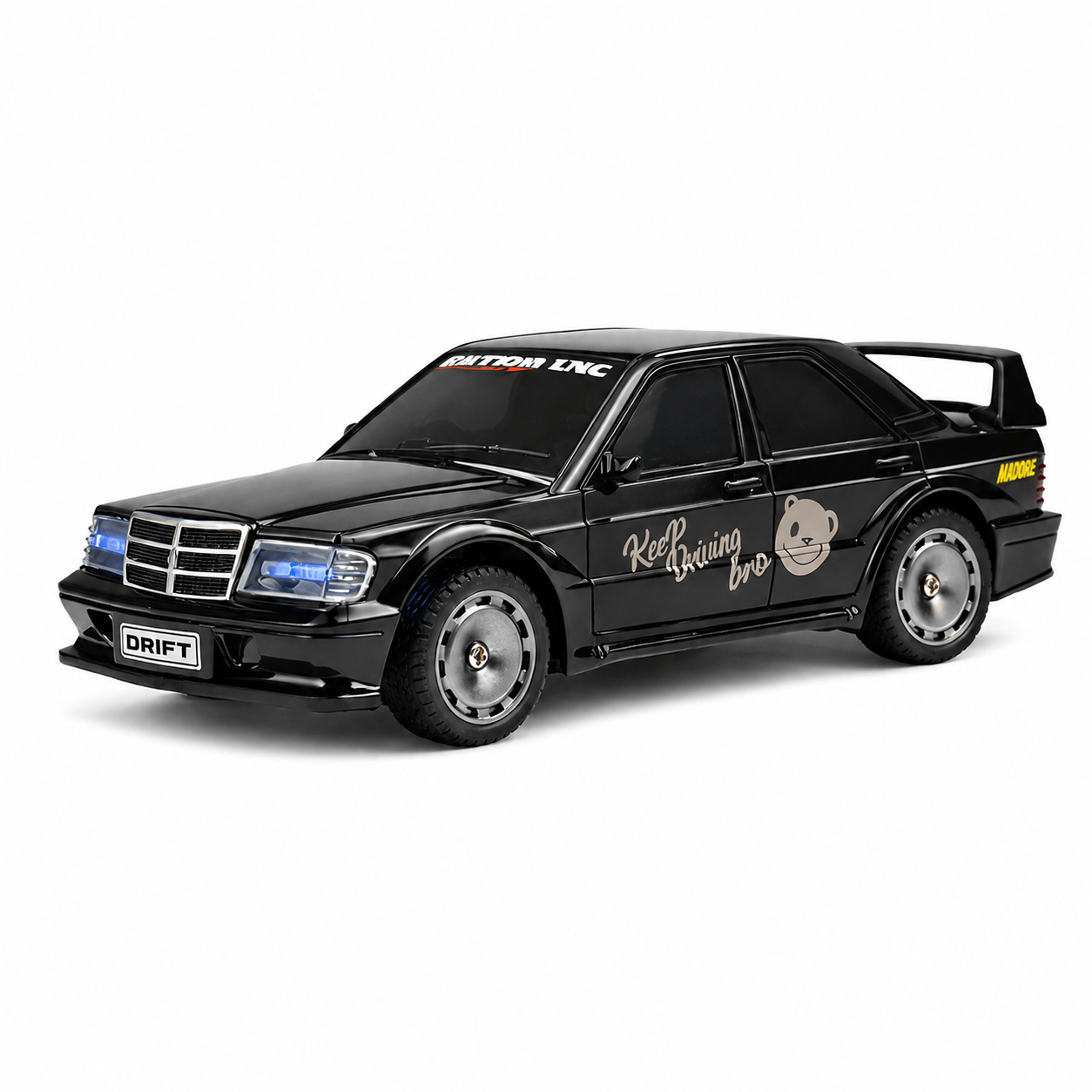 Drifting Black German Track Car