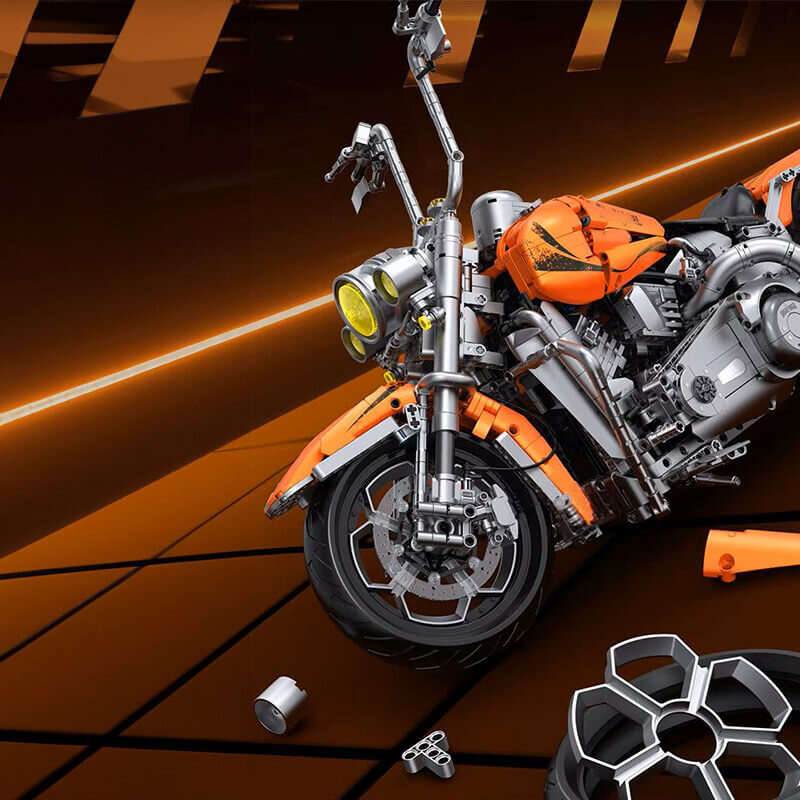Orange Flame Heavy-Duty Bike 2391pcs