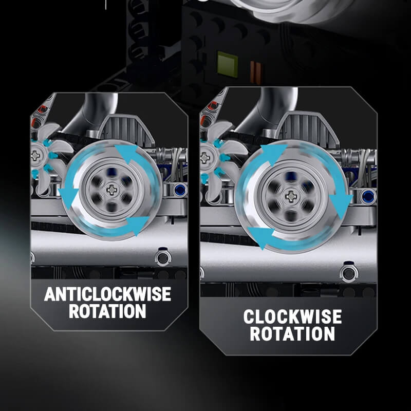 Motorised V2 Bike Engine 866pcs