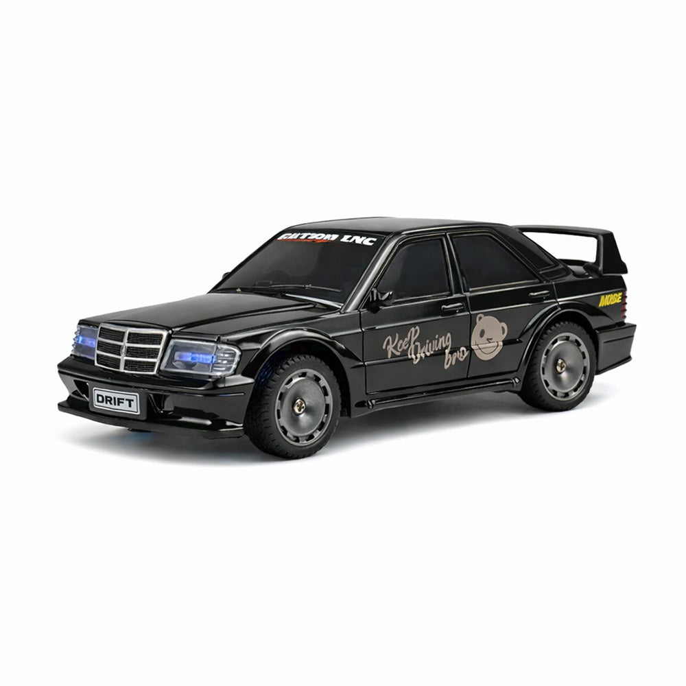 Drifting Black German Track Car