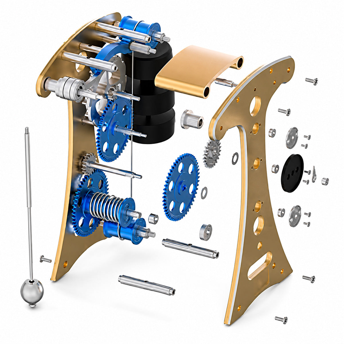 Galileo Pendulum Clock - Metal Construction Set