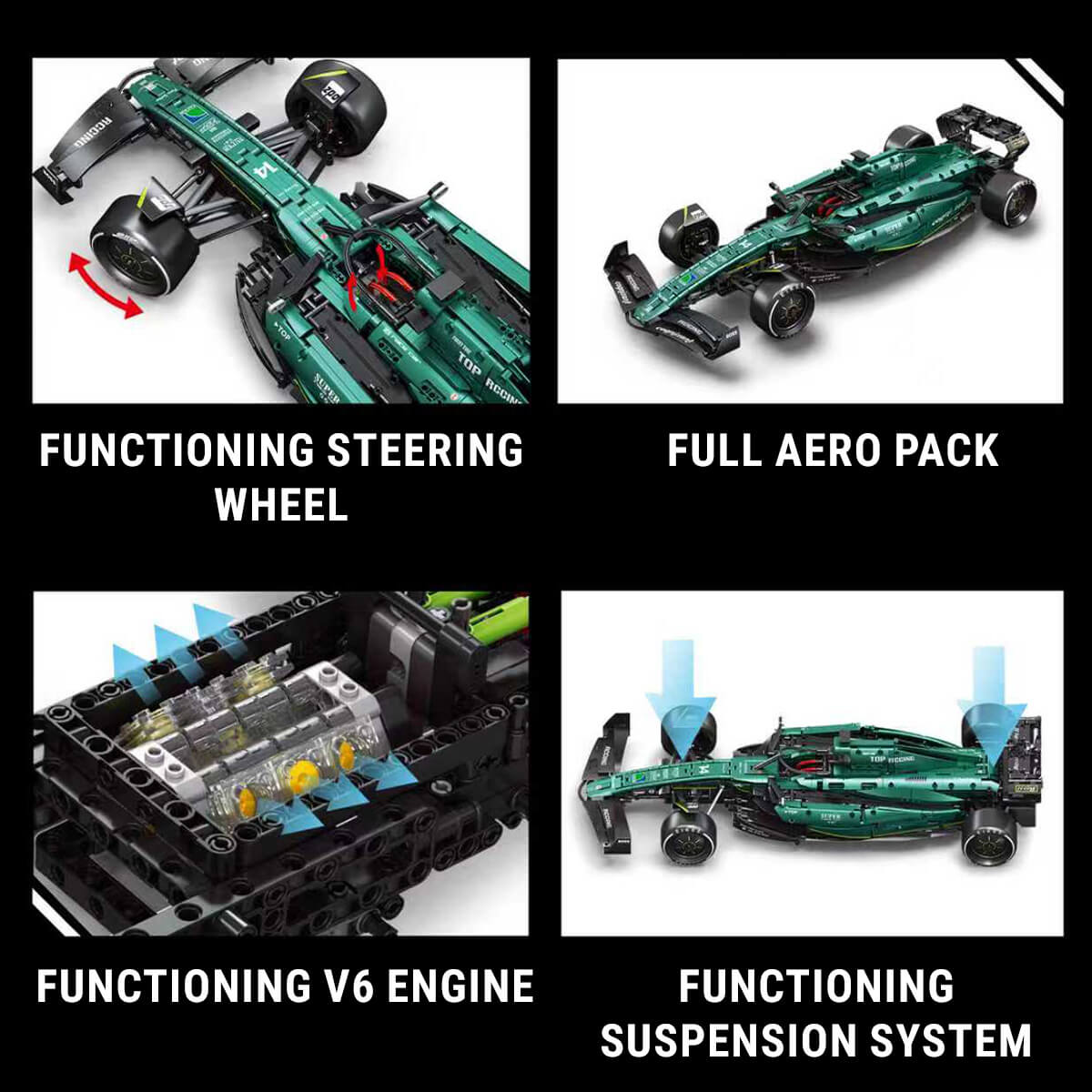 Remote Controlled British Racing Green 1959pcs