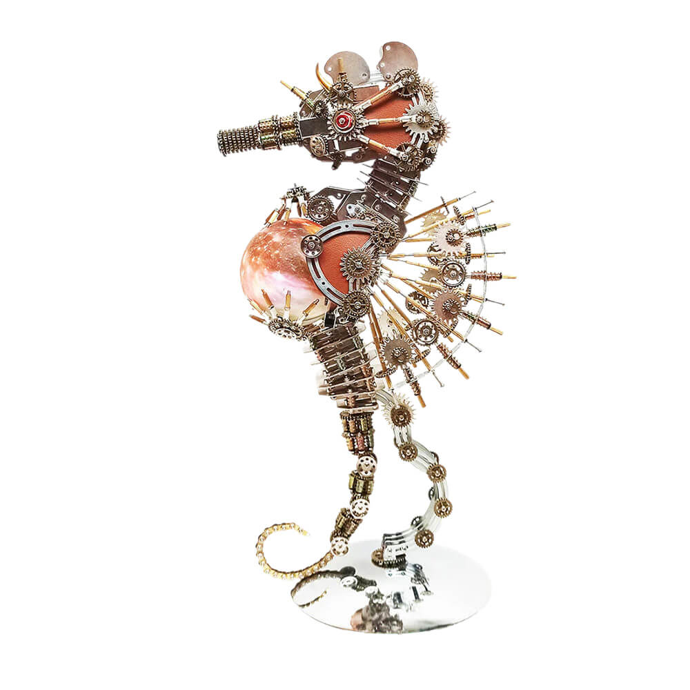 Steampunk Seahorse - Metal Construction Set