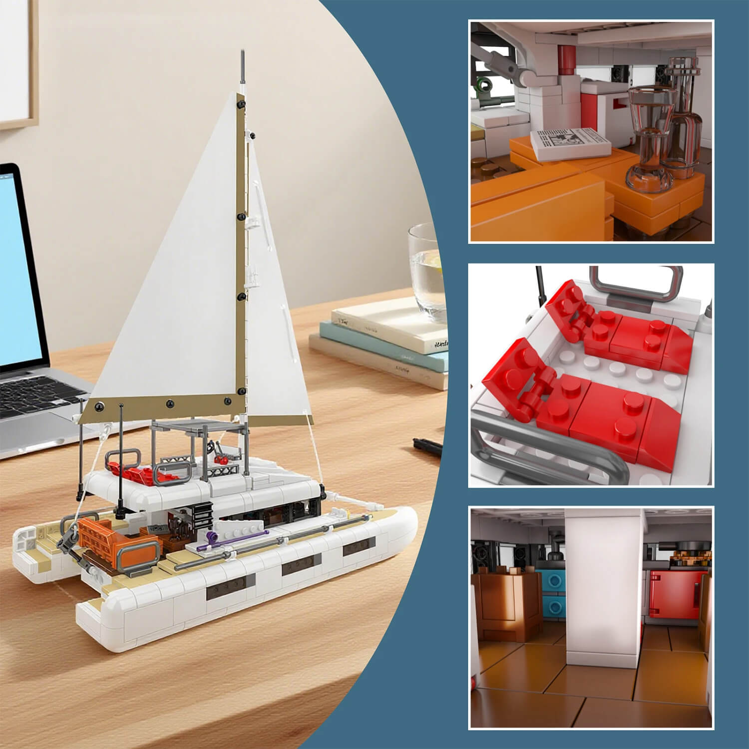 Luxury Catamaran 889pcs