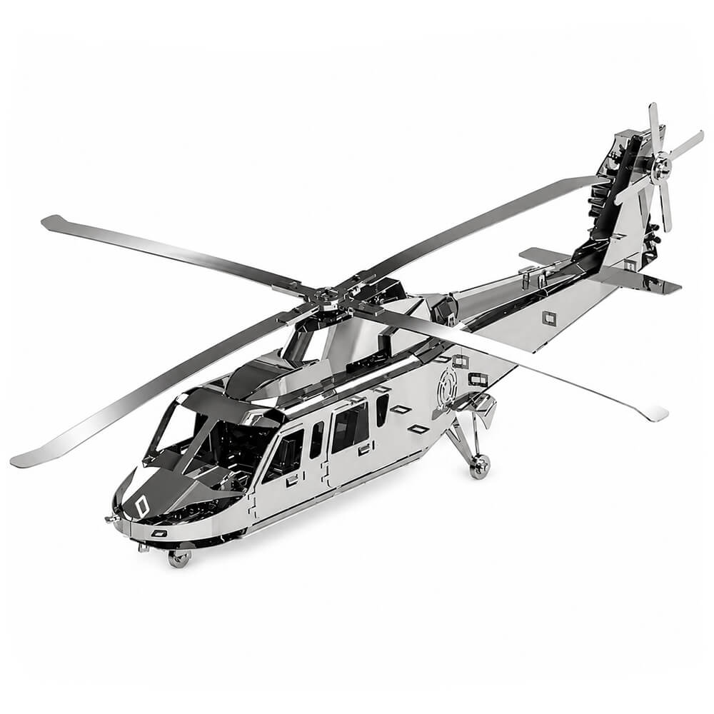 Military Helicopter - Metal Construction Set