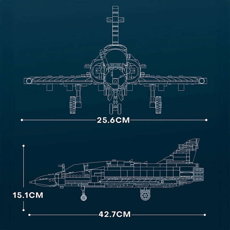 French Tactical Strike Jet 1011pcs