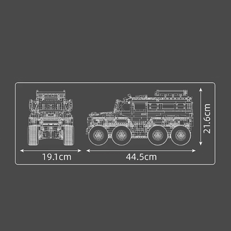Limited Edition Remote Controlled 8 Wheel Drive Truck 3061pcs