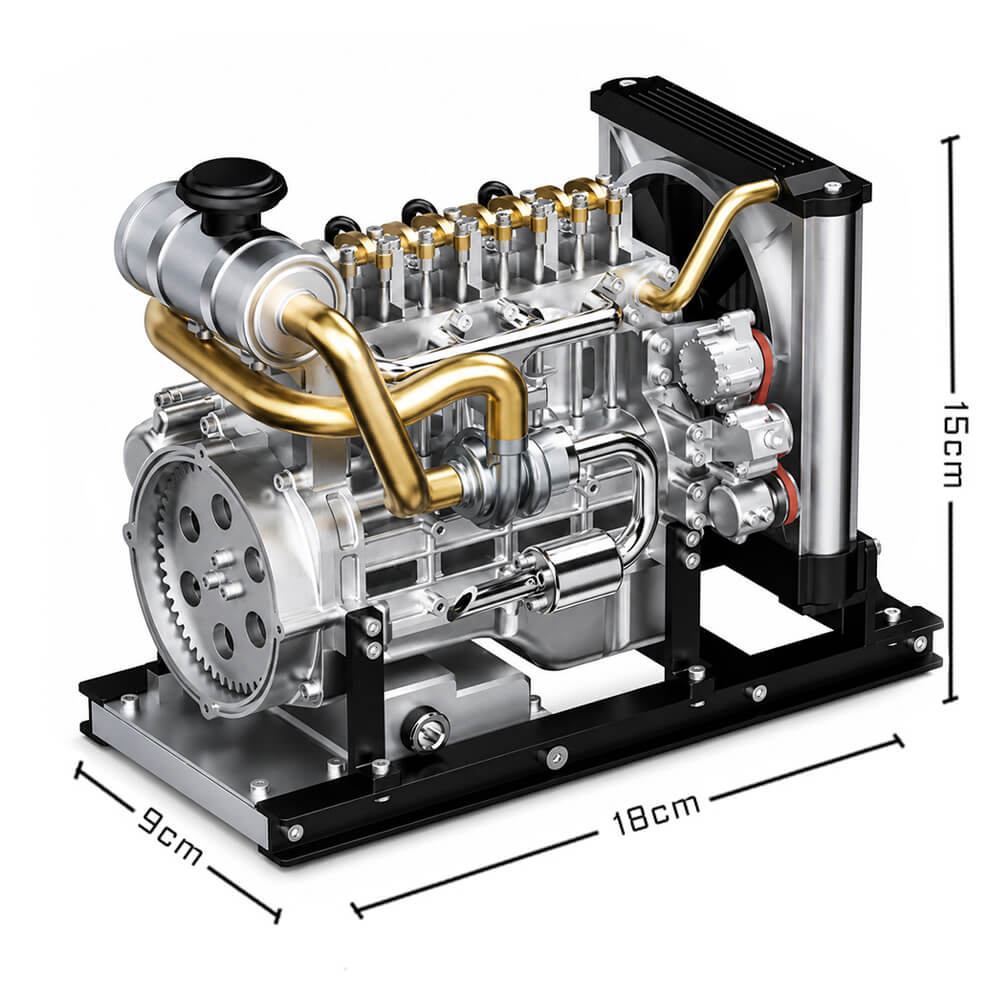 Classic Diesel Engine - Metal Construction Set