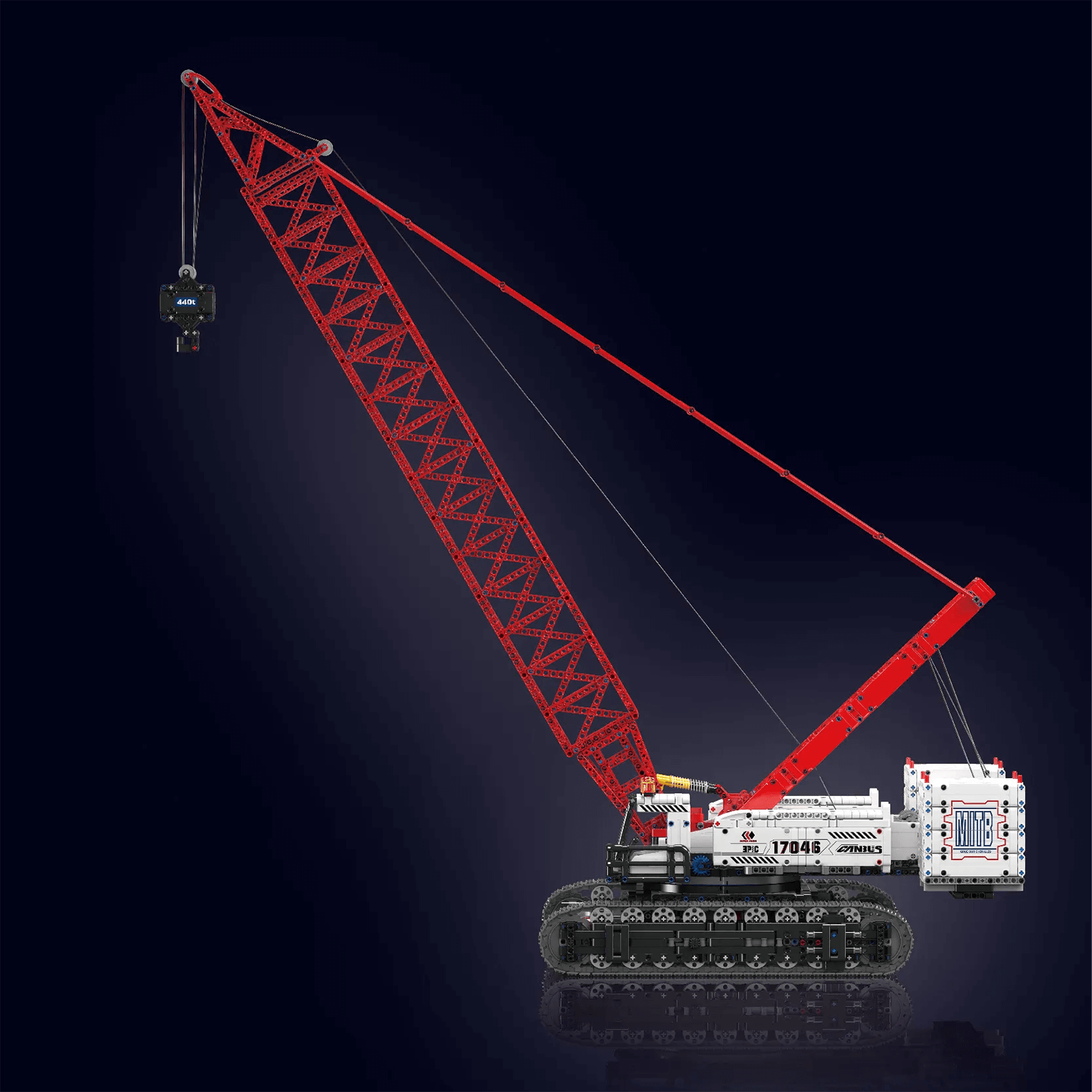 Remote Controlled Dragline Crawler Crane 4493pcs