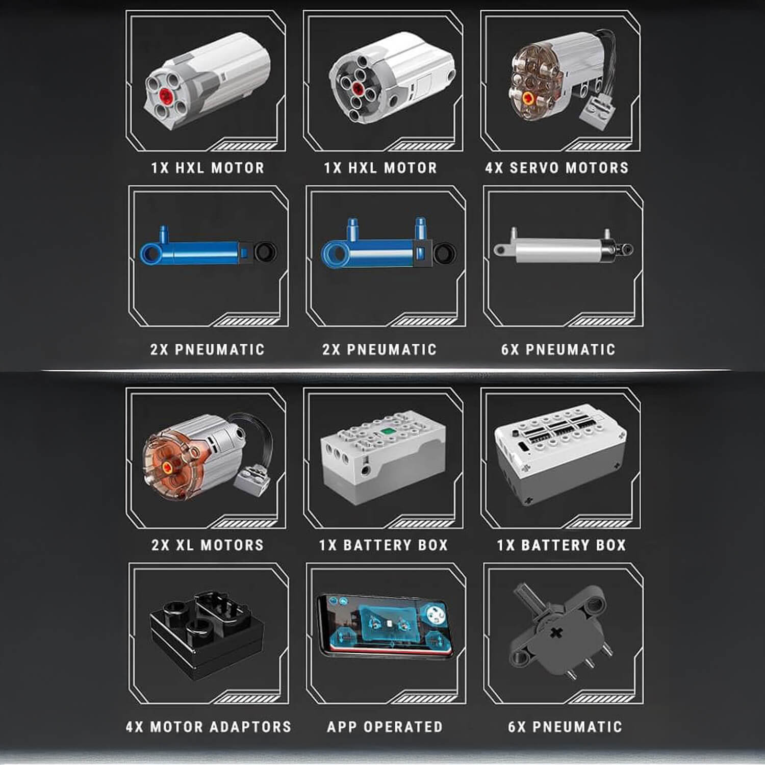 Remote Controlled Pneumatic Claw Excavator 4194pcs