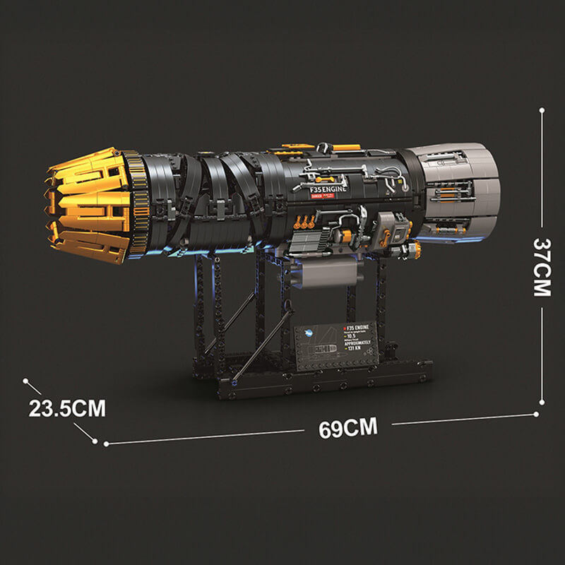 Motorised F35 Turbine Engine 1811pcs