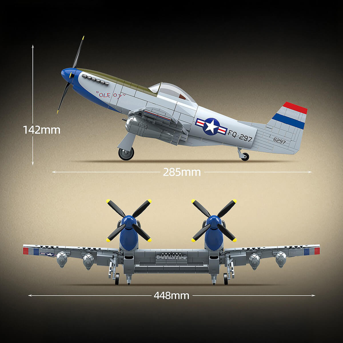 North American F-82 Twin Mustang 1106pcs
